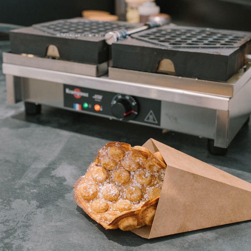 Krampouz 180 Degree Waffle Maker - Bubble
